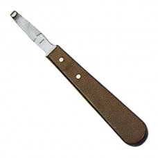 Hoof Knife Wooden Handle Double Edge Small  